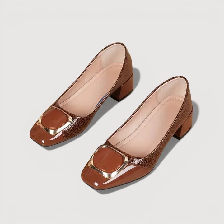 Barbara™ | Croco Block Heels