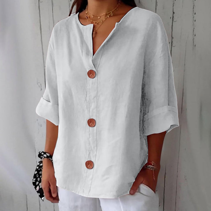 Dionelle - Casual Linen Blouse