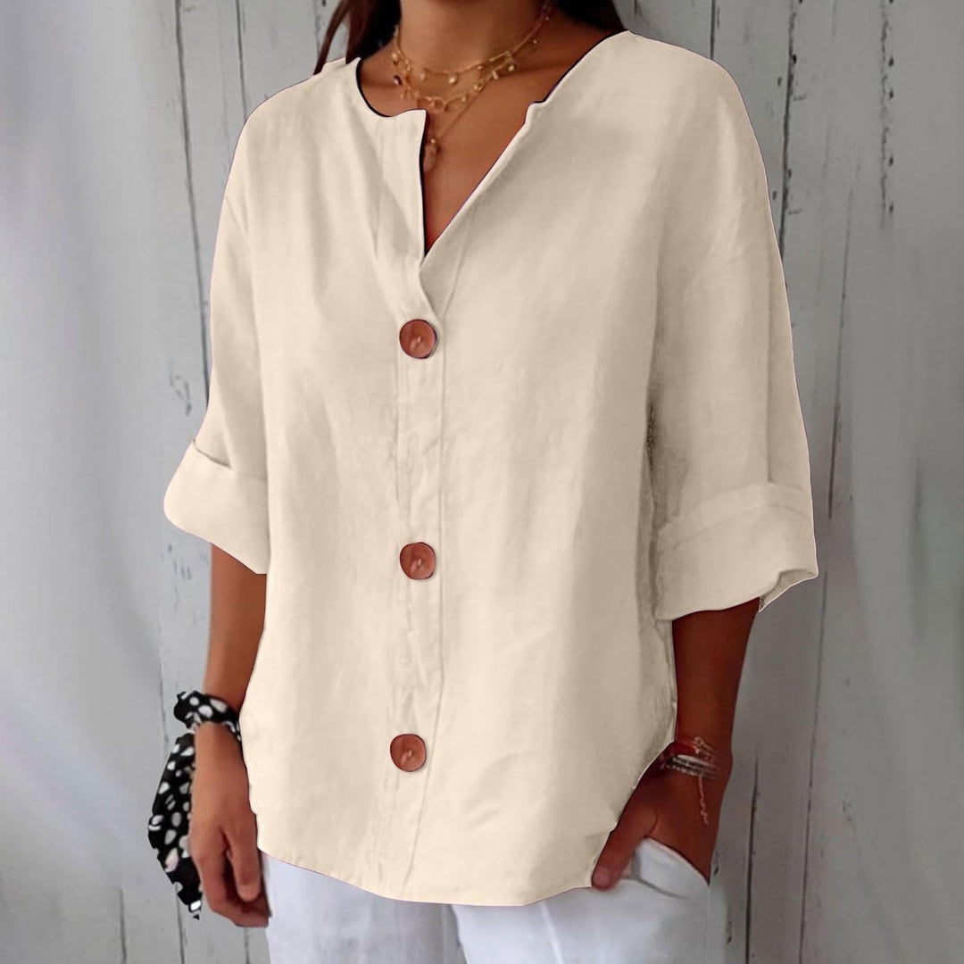 Dionelle - Casual Linen Blouse