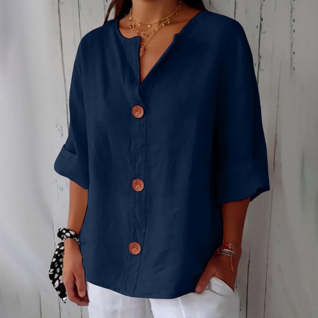 Dionelle - Casual Linen Blouse