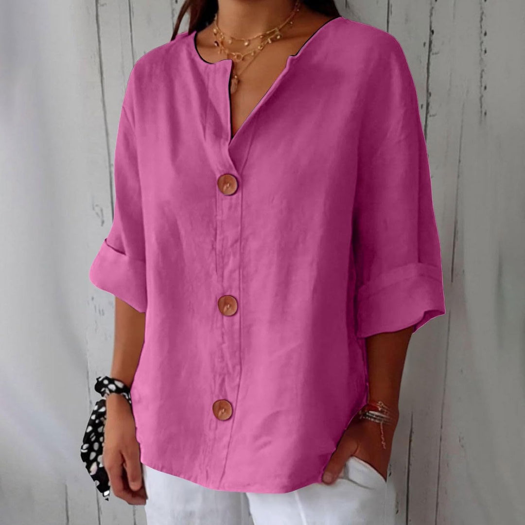 Dionelle - Casual Linen Blouse