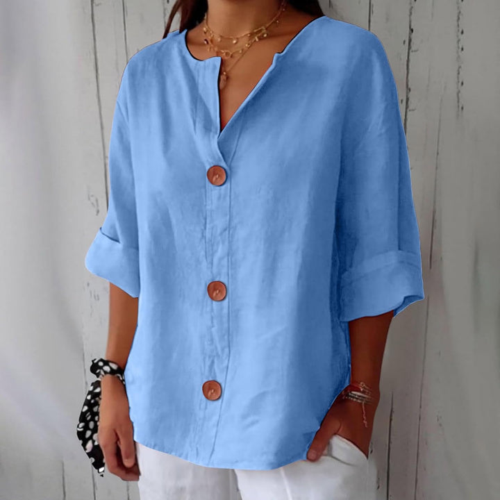 Dionelle - Casual Linen Blouse