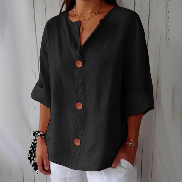 Dionelle - Casual Linen Blouse