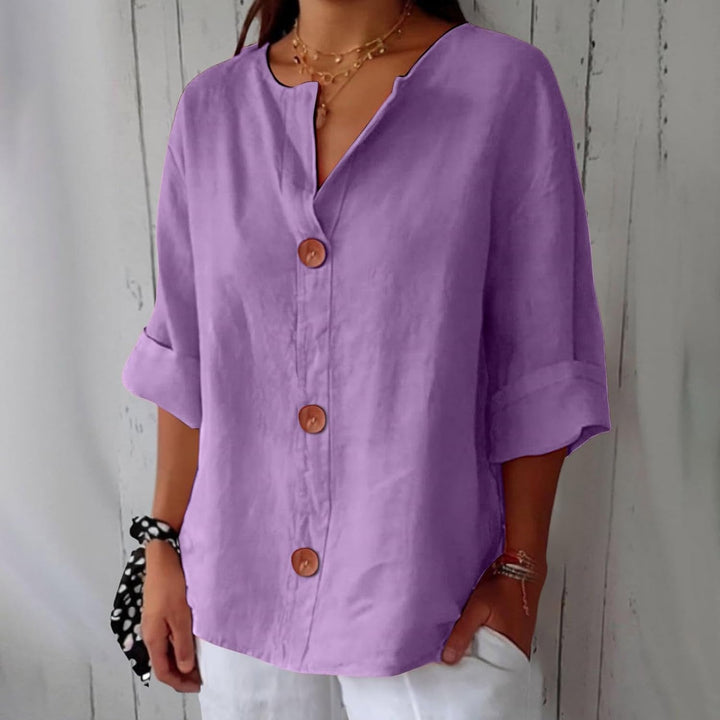 Dionelle - Casual Linen Blouse