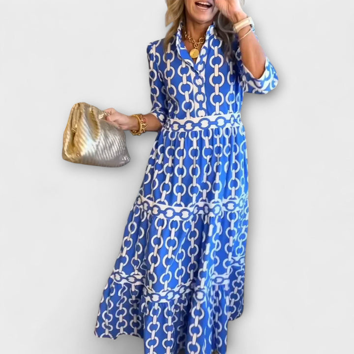 Corinna - Midi dress with chain pattern