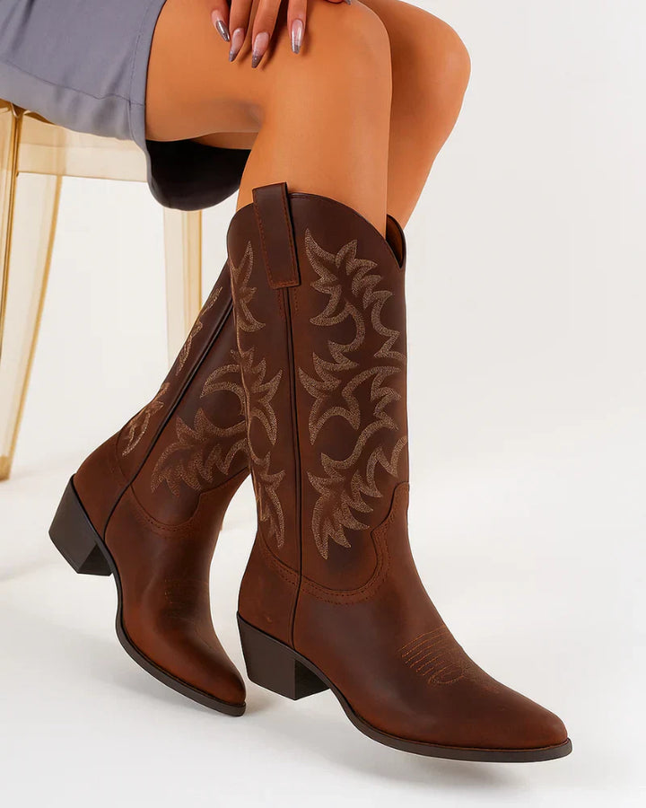 LORETTA™ – Elegant Western-Style Cowboy Boots for Women