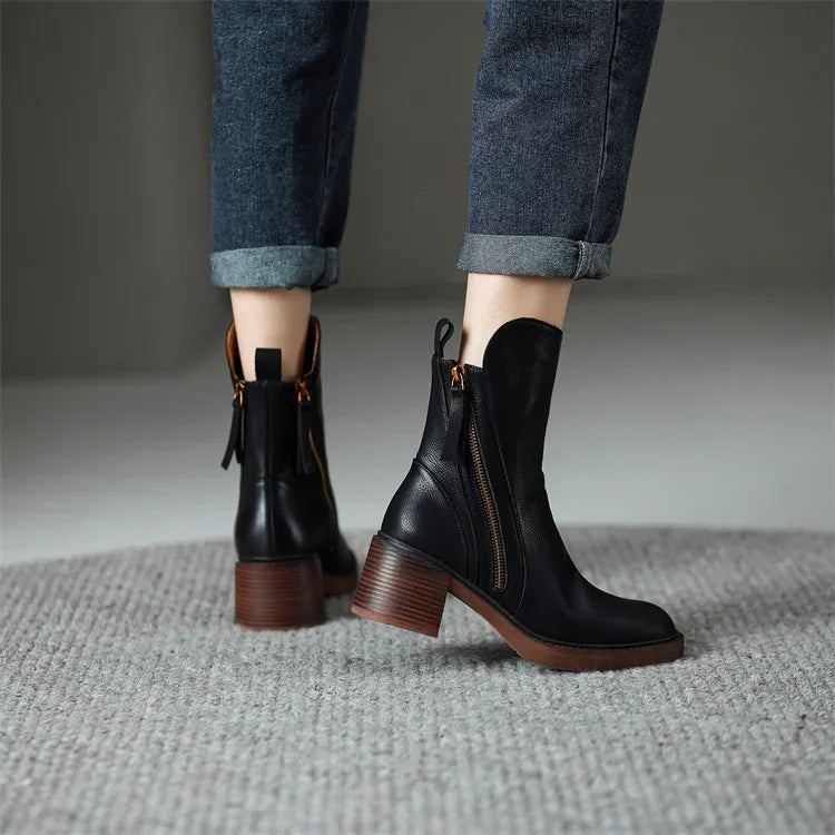 DOROTHY™ – Leather Ankle Boots
