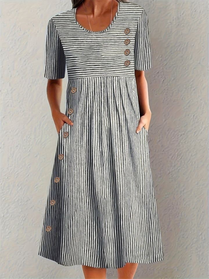Laura™ | Striped Summer Dress