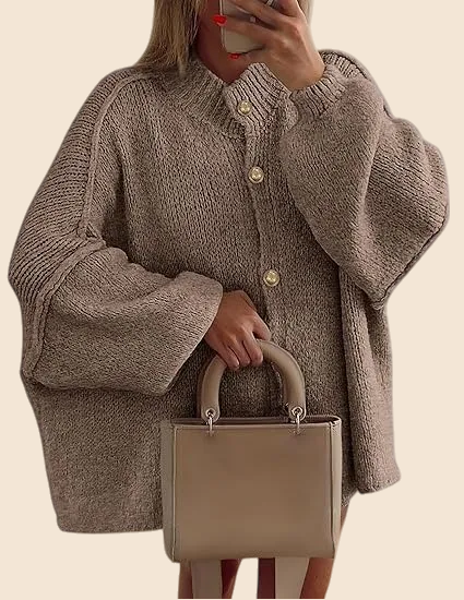 Women's Chunky Knit Button Front Cardigan