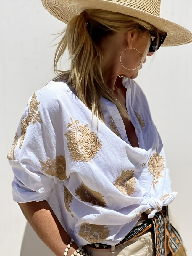 Elina - Chic Ibiza Style Blouse