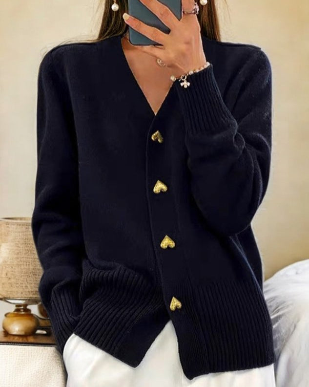 Elaine | Elegant Button Cardigan