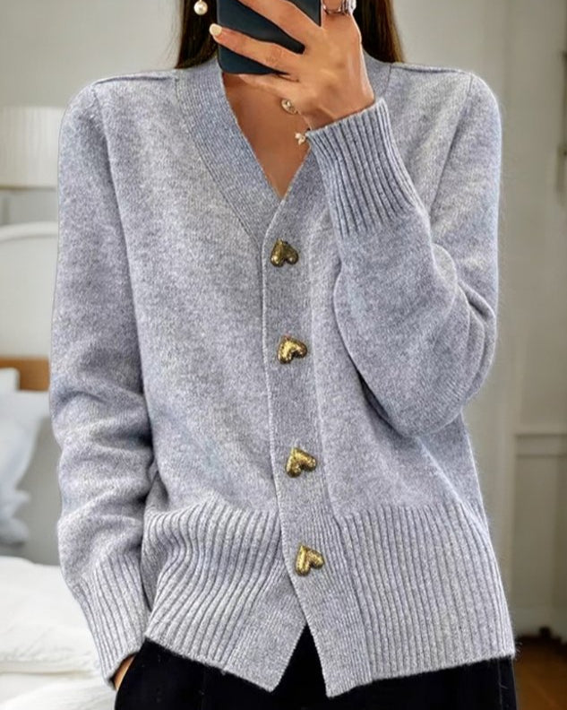Elaine | Elegant Button Cardigan
